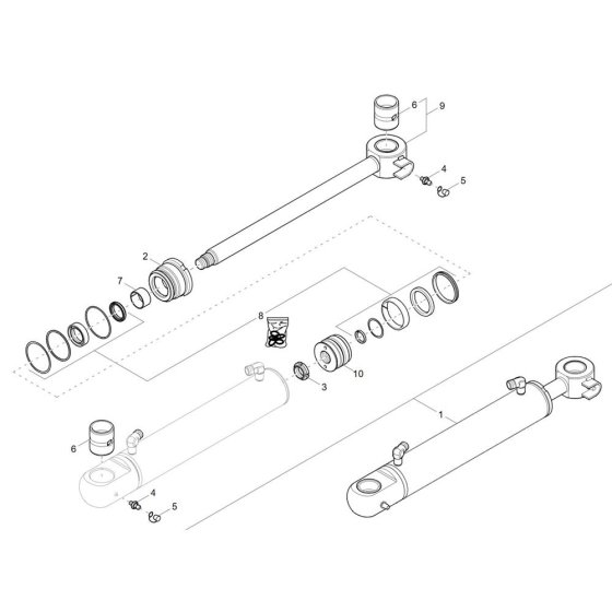 Boom Offset Cylinder Assembly