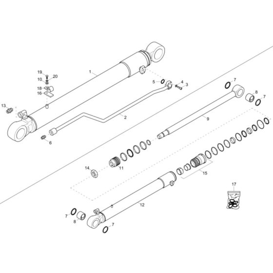 Dipper Arm Cylinder