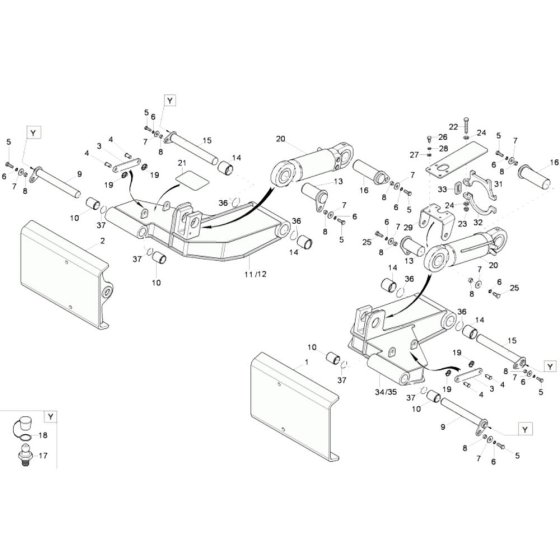 Stabiliser Assembly for Wacker 9503