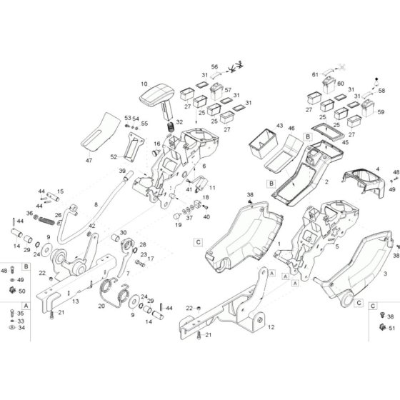 Control Lever Carrier Assembly