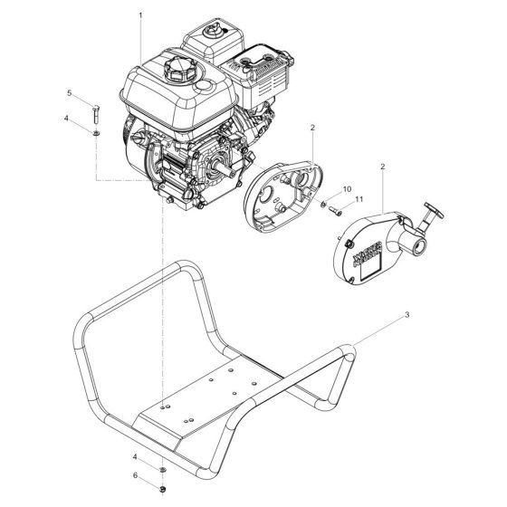 Frame Assembly for Wacker A5000