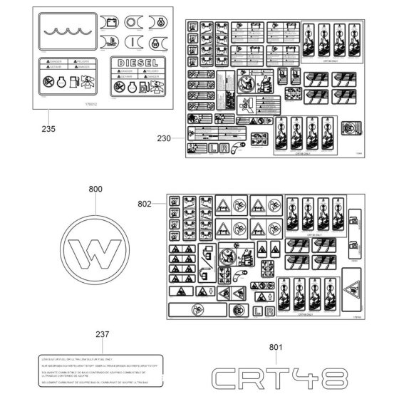 Decals for Wacker CRT 48-37