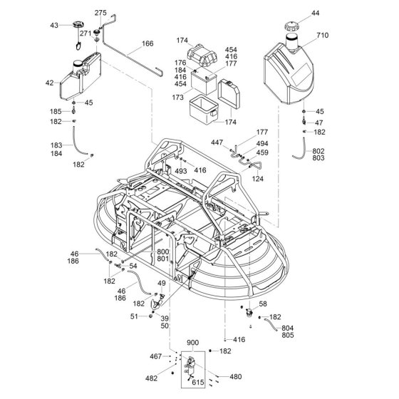 Tank Assembly for Wacker Trowel