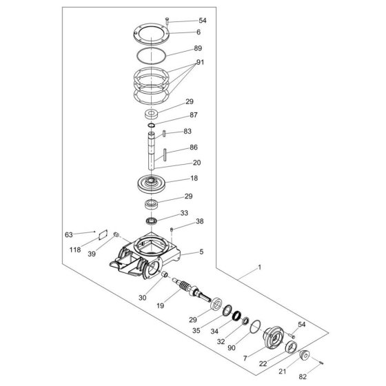 Gearbox Assembly for Wacker CT36-8