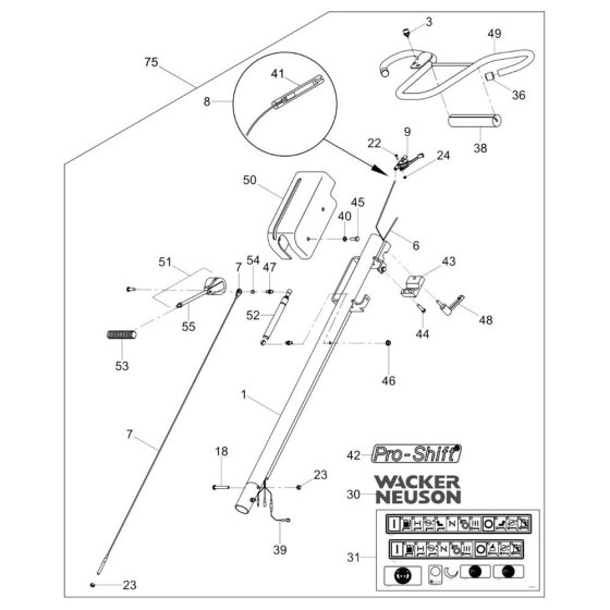 Pro-Shift Handle for Wacker CT36-8