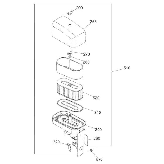 Air Cleaner Assembly for Wacker