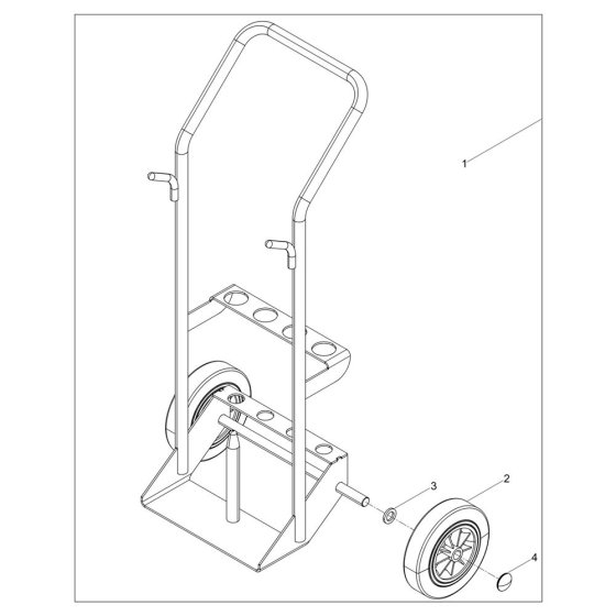 Cart Assembly for Wacker EH 22/220