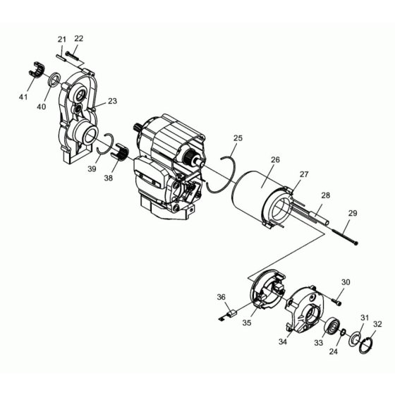 Motor Head Assembly - Wacker EH 27/127