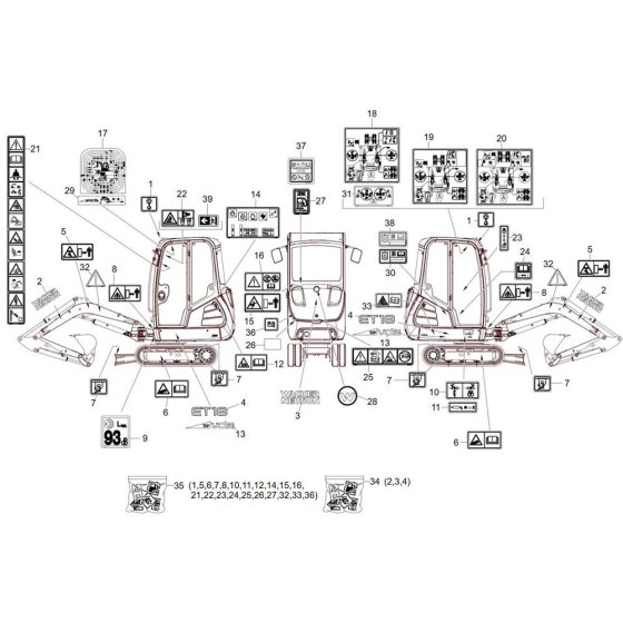 Wacker ET18 Decals
