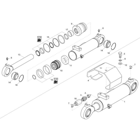 Blade Cylinder Assembly