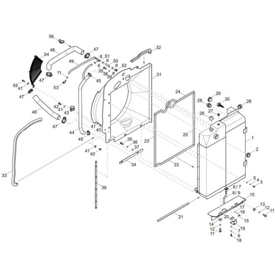 Combi-Cooler for Wacker ET90