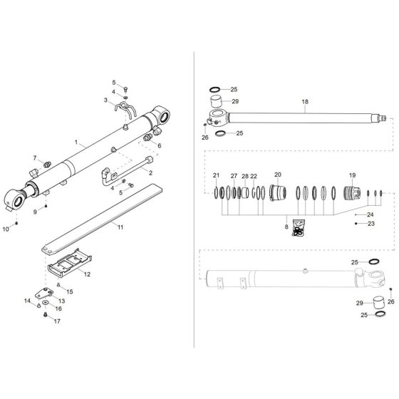 Bucket Cylinder Assembly