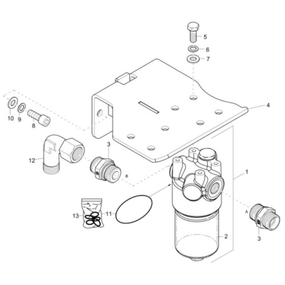 Oil Filter Assembly for EW65