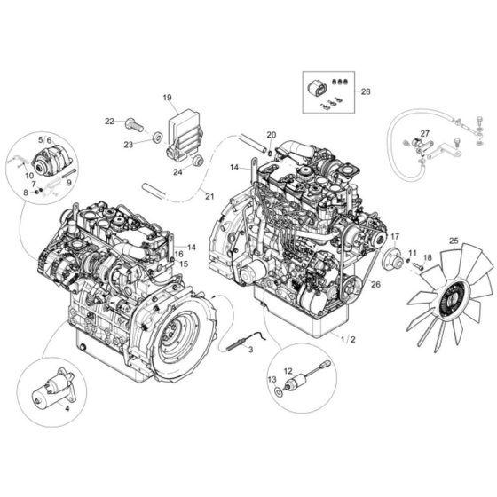 Engine Assembly for Wacker EW65