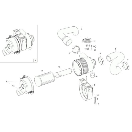 Air Cleaner Assembly for EZ17