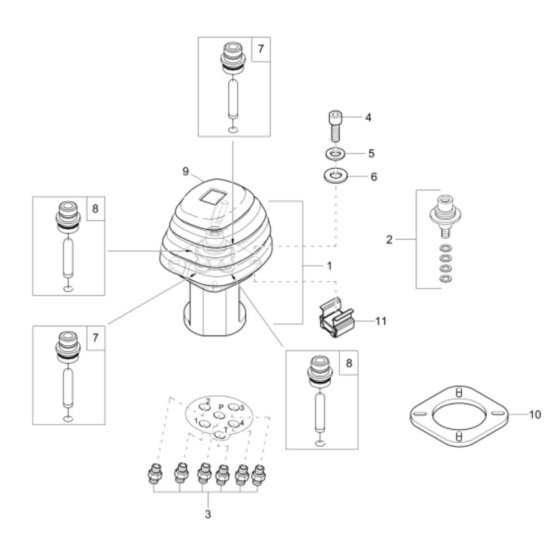 Joystick Assembly for Wacker EZ17e