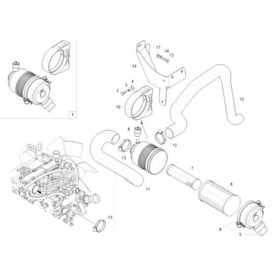 Air Cleaner Assembly for EZ26