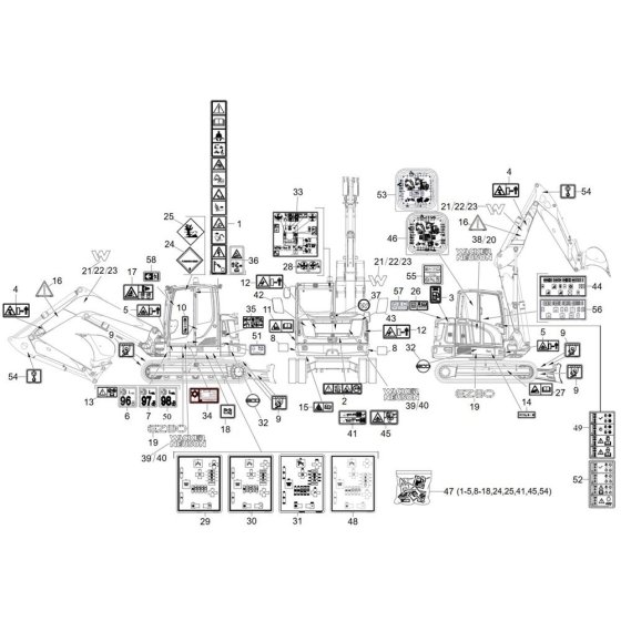 Wacker EZ80 Decals