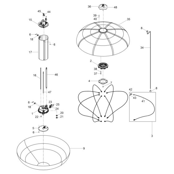 Lamp Mount for Wacker LB50H