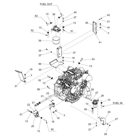 Engine Assembly for Wacker LTN5Y