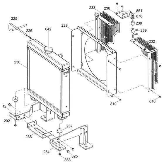 Radiator Assembly for Wacker LTN8K