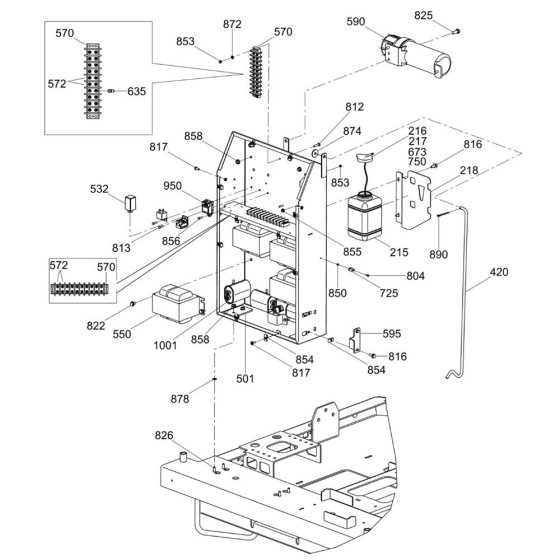 Control Box Assembly for LTV4K