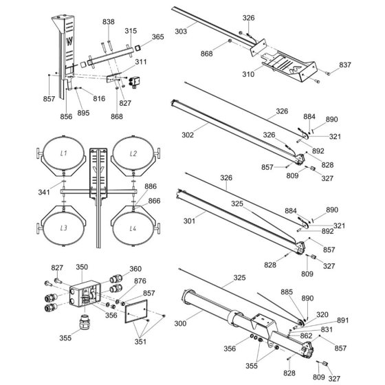 Light Assembly for Wacker Neuson