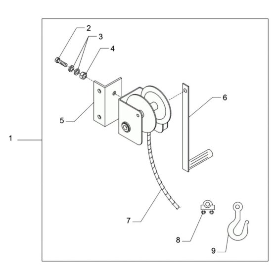 Winch Assembly for SP75