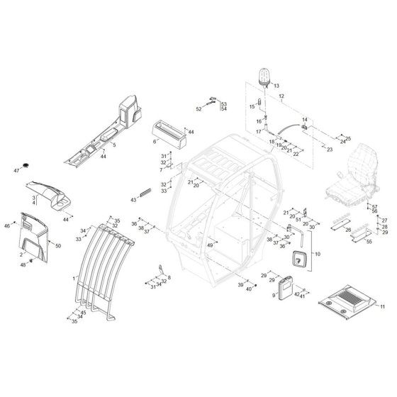 Cabin Assembly for TH408