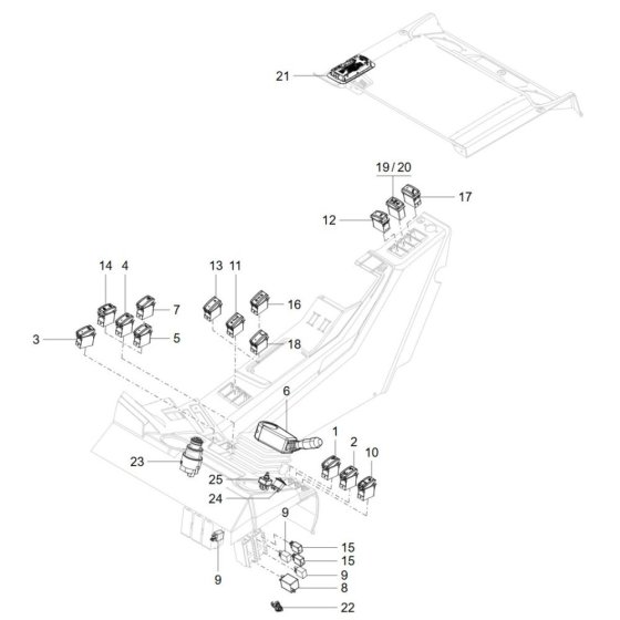 Instrument Panel for Wacker TH412