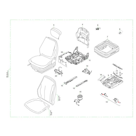 Seat Assembly for Wacker TH412