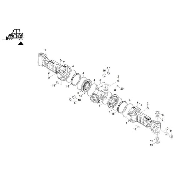 Axle Tube for Wacker TH522