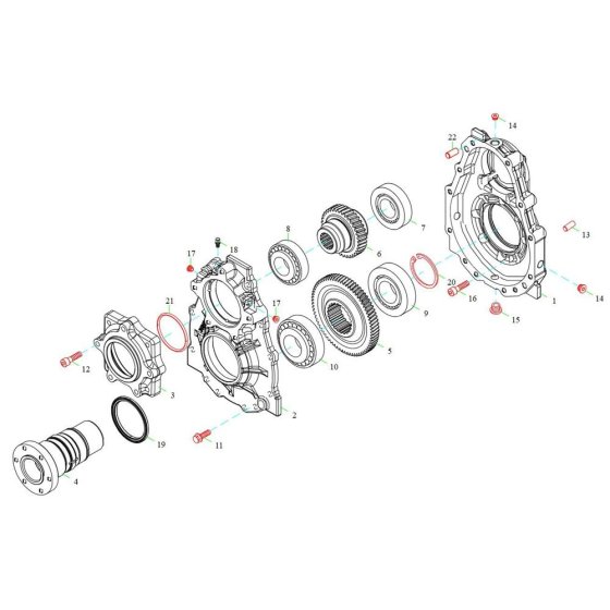Gearbox Assembly for TH522
