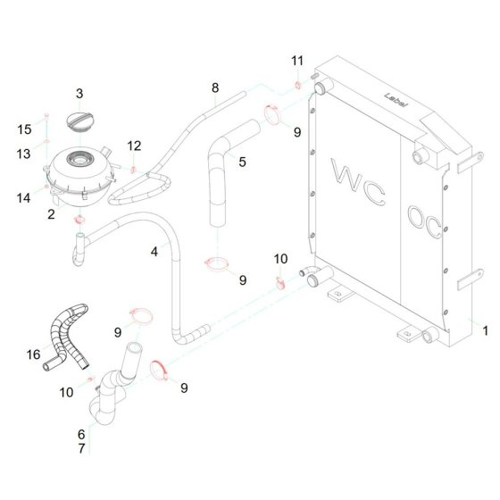 Combi-Cooler for Wacker TH522