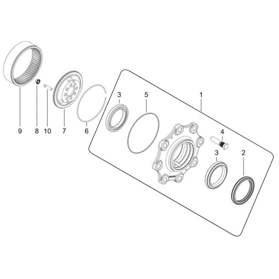 Wheel Hub Assembly for Wacker TH625