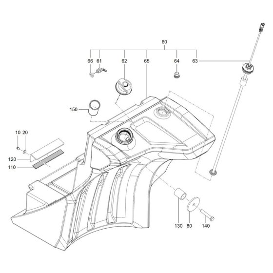 Fuel Tank Assembly for TH625