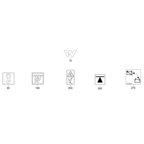 Wacker TH625 Decals