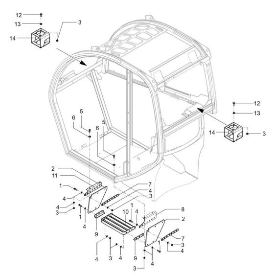 Step Plate for Wacker TH627
