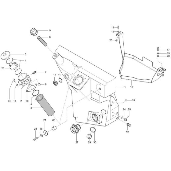 Oil Tank Assembly for Wacker