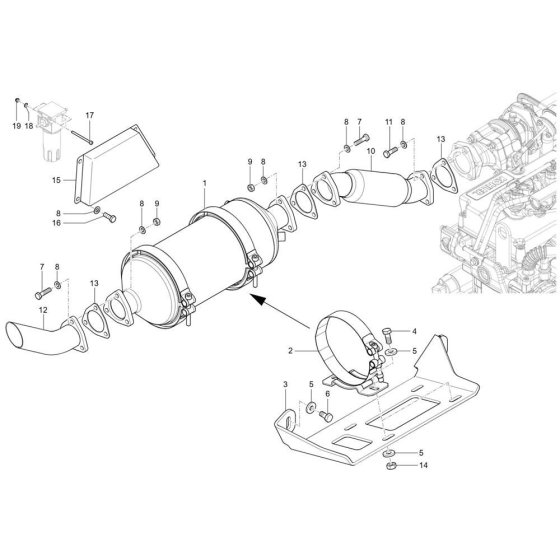 Exhaust System for Wacker TH627