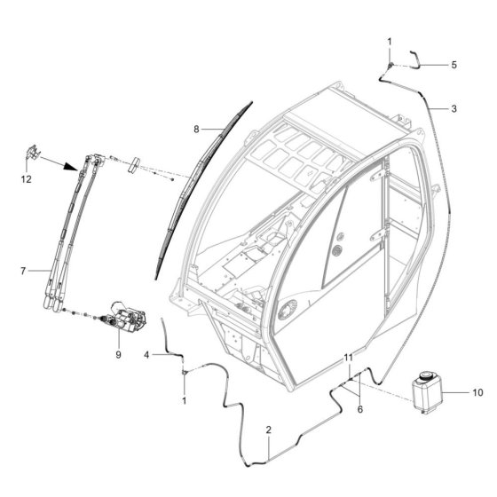 Wiper Device for Wacker TH627
