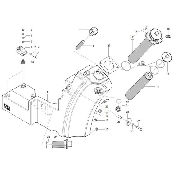 Oil Tank Assembly for Wacker TH730