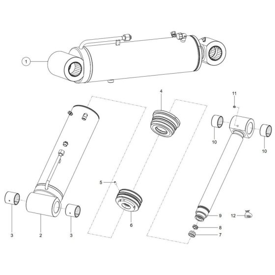 Tilt Ram Assembly for TH730