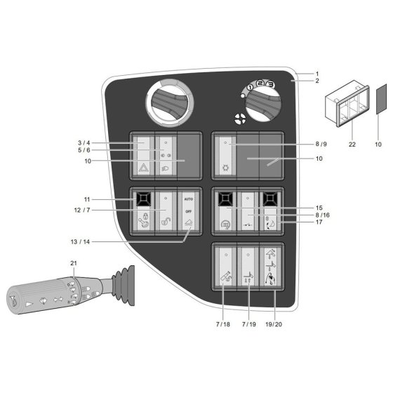 Instrument Panel for Wacker TH730