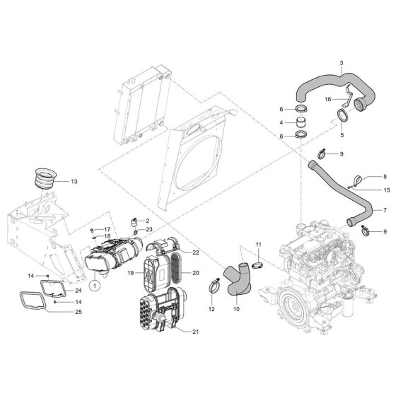 Air Cleaner for Wacker TH730