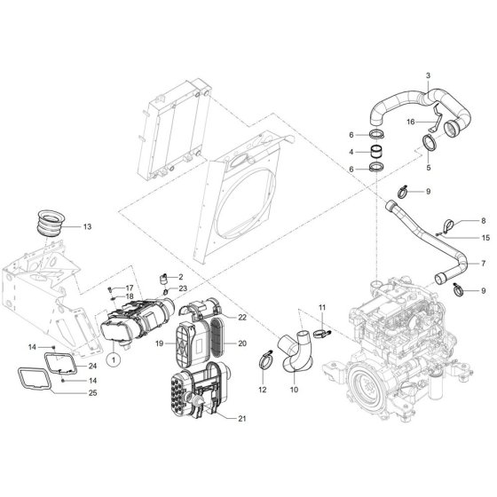 Air Cleaner for Wacker TH735