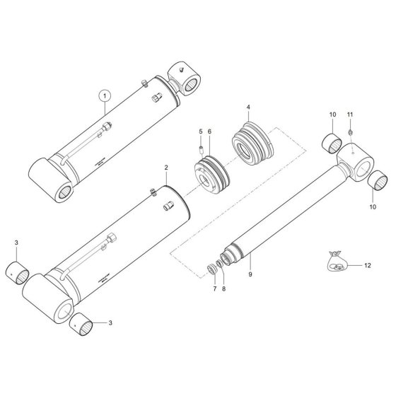 Tilt Ram Assembly for TH744