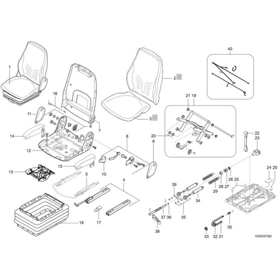 Seat Assembly for Wacker TH744