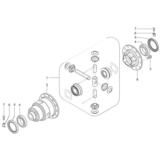 Differential for Wacker TH745