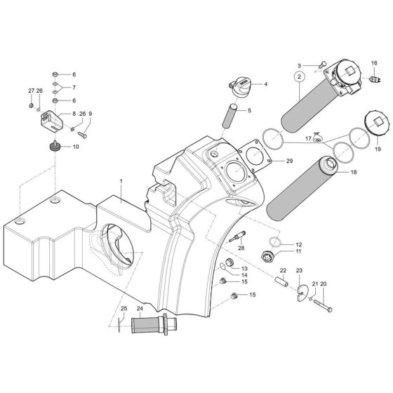 Oil Tank Assembly for Wacker